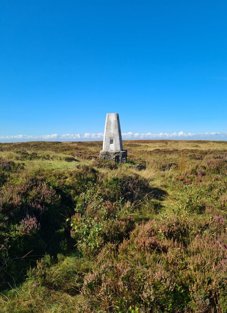 Featherbed Moss trig point - Peak District Walks from The Wandering Wildflower