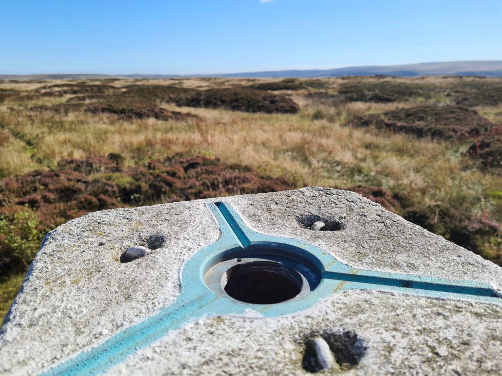 Featherbed Moss trig point - Peak District Walks from The Wandering Wildflower