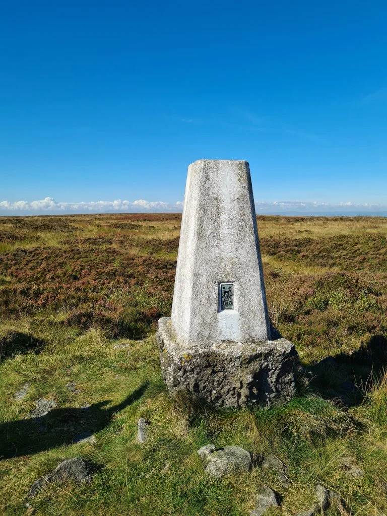 Featherbed Moss trig point - Peak District Walks from The Wandering Wildflower