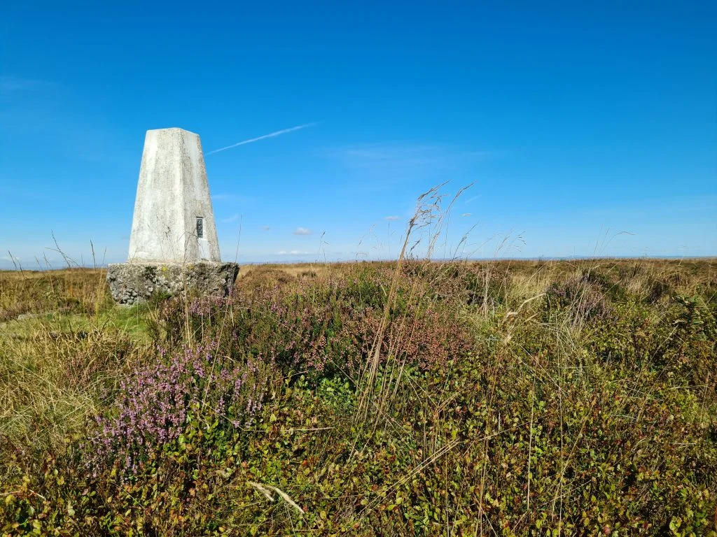 Featherbed Moss trig point - Peak District Walks from The Wandering Wildflower