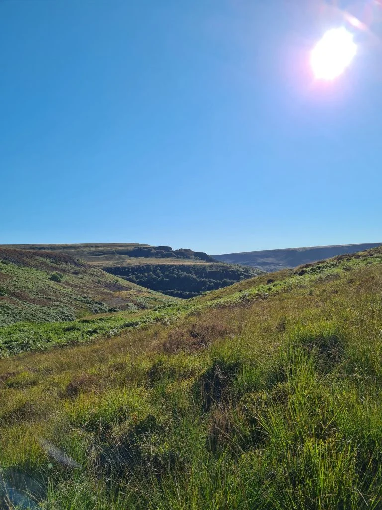 Views down the valley towards Crowden Castle aka Crowden Quarry - The Wandering Wildflower