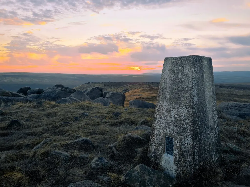 West Nab trig point, Meltham, Holmfirth