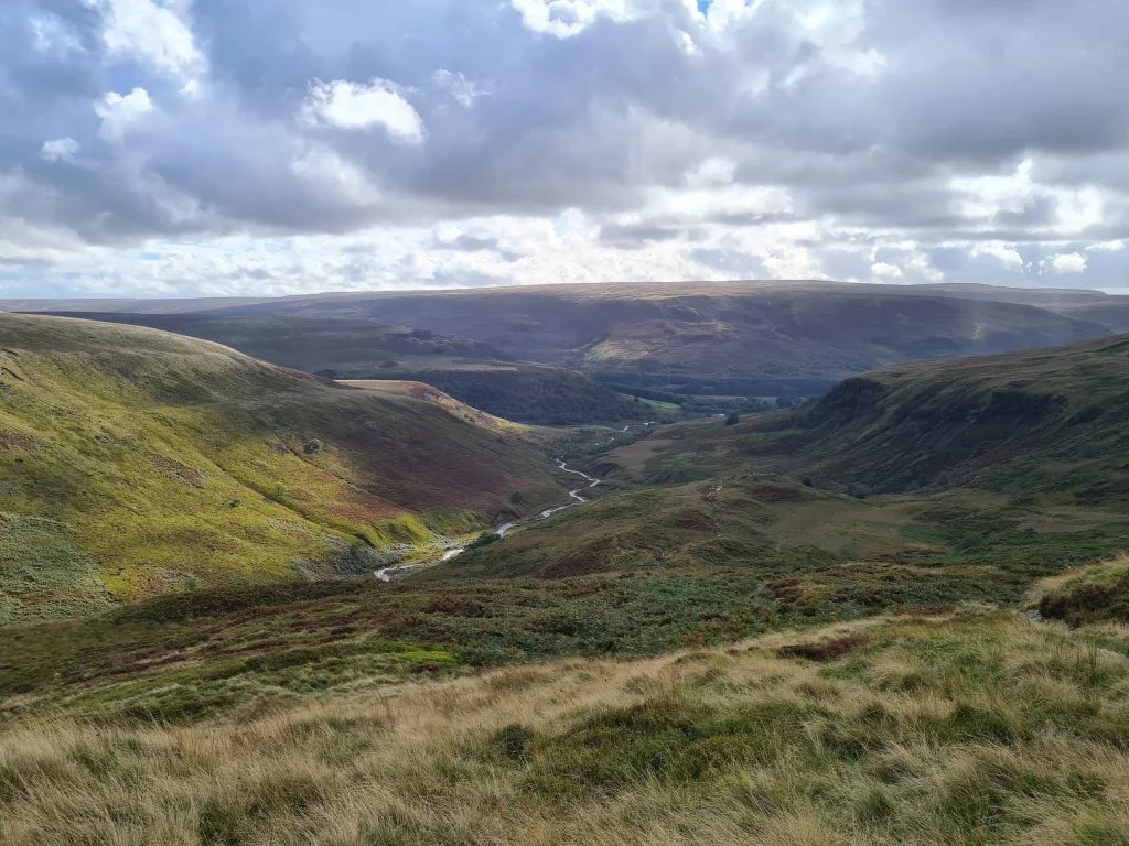 View down Crowden Valley - The Wandering Wildflower