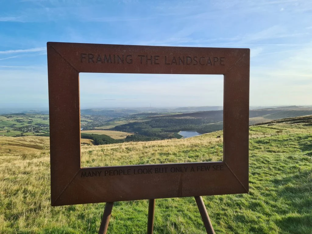 View from Holme Moss car park towards Brownhill Reservoir