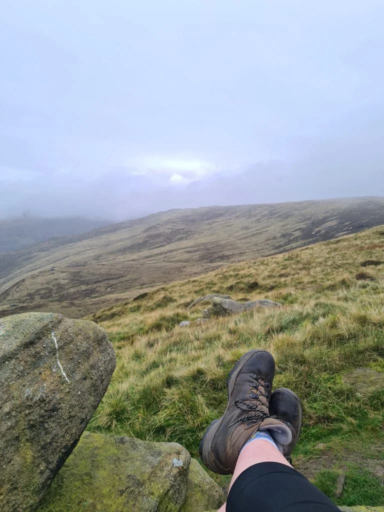 Views of Kinder Scout from Kinderlow