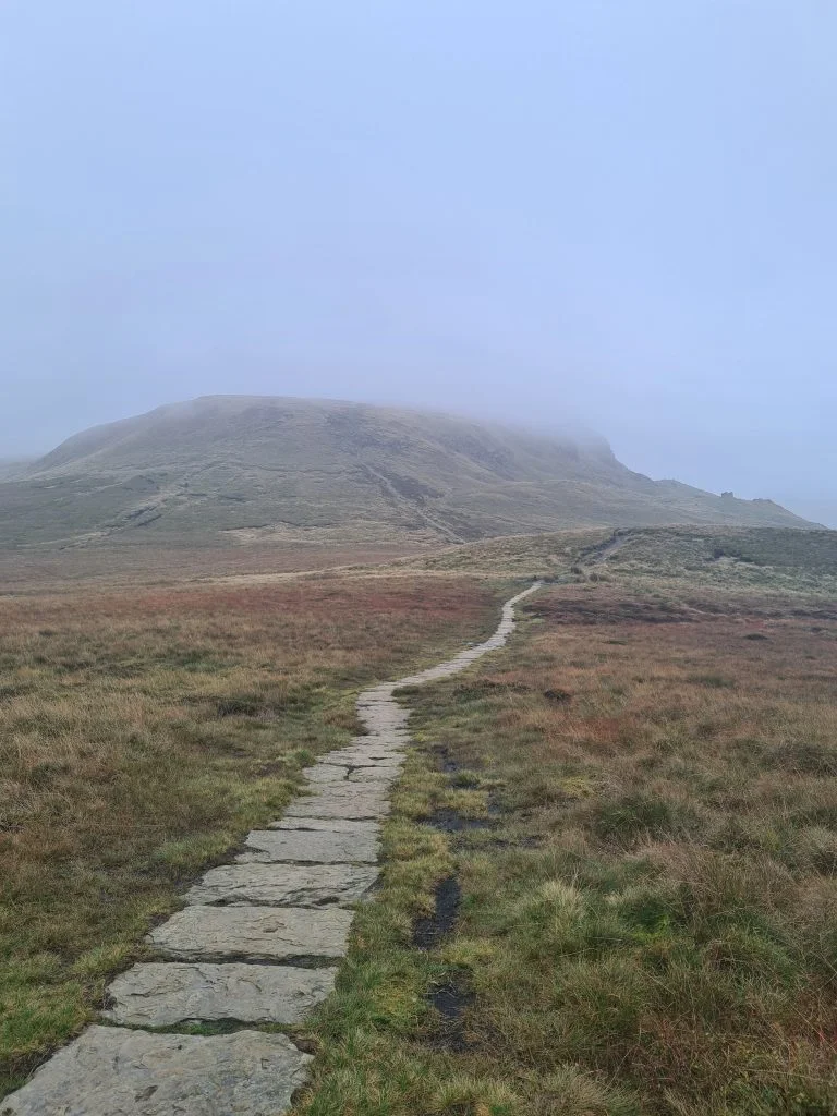 The Pennine Way leading to the foot of Kinder Scout