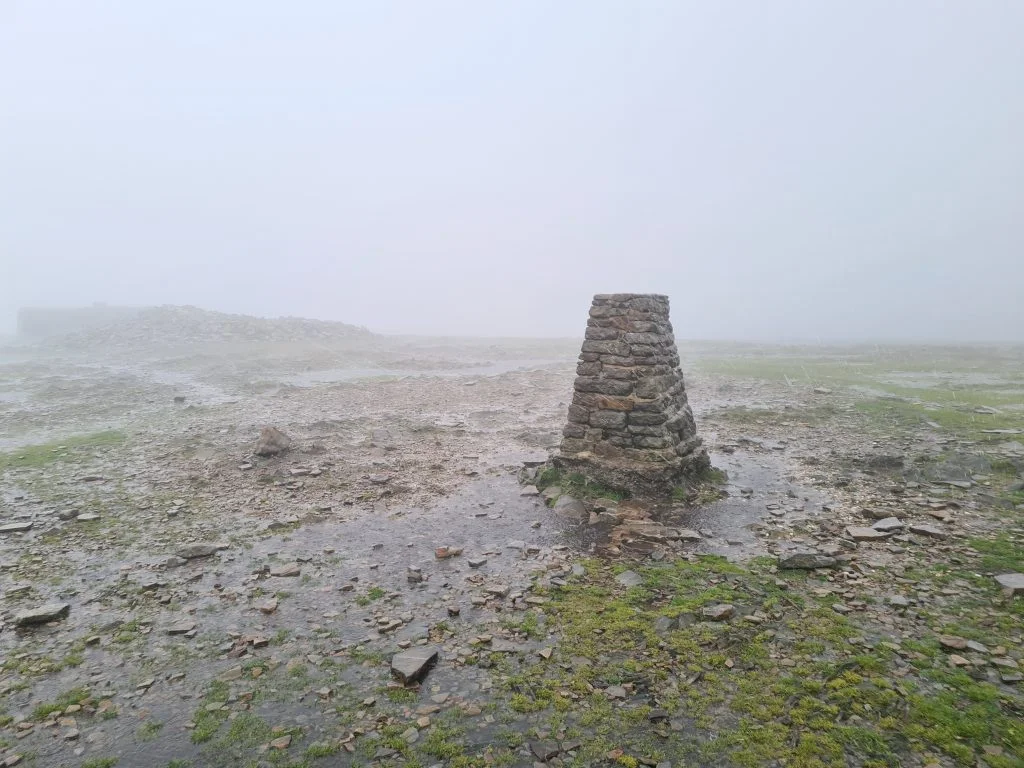 Ingleborough trig point - The Wandering Wildflower