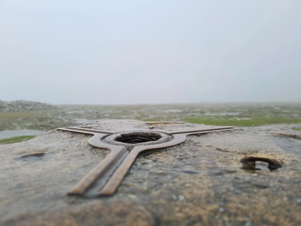 Ingleborough summit trig point - The Wandering Wildflower