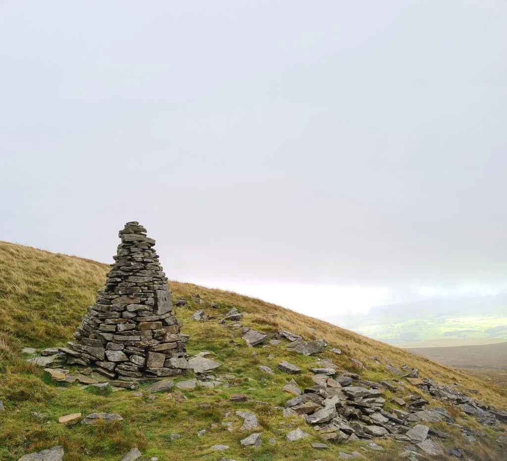 Little Ingleborough summit cairn - The Wandering Wildflower
