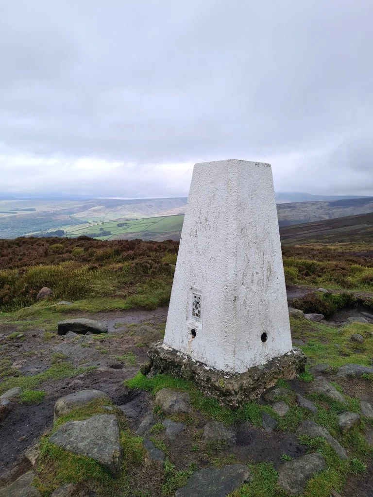 Harry Hut trig point - The Wandering Wildflower - Circular walks in the Peak District