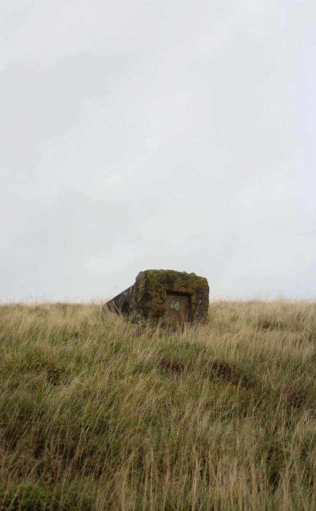 The fallen Lantern Pike trig point - The Wandering Wildflower