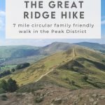 Pin Image for Mam Tor and The Great Ridge Walk from The Wandering Wildflower