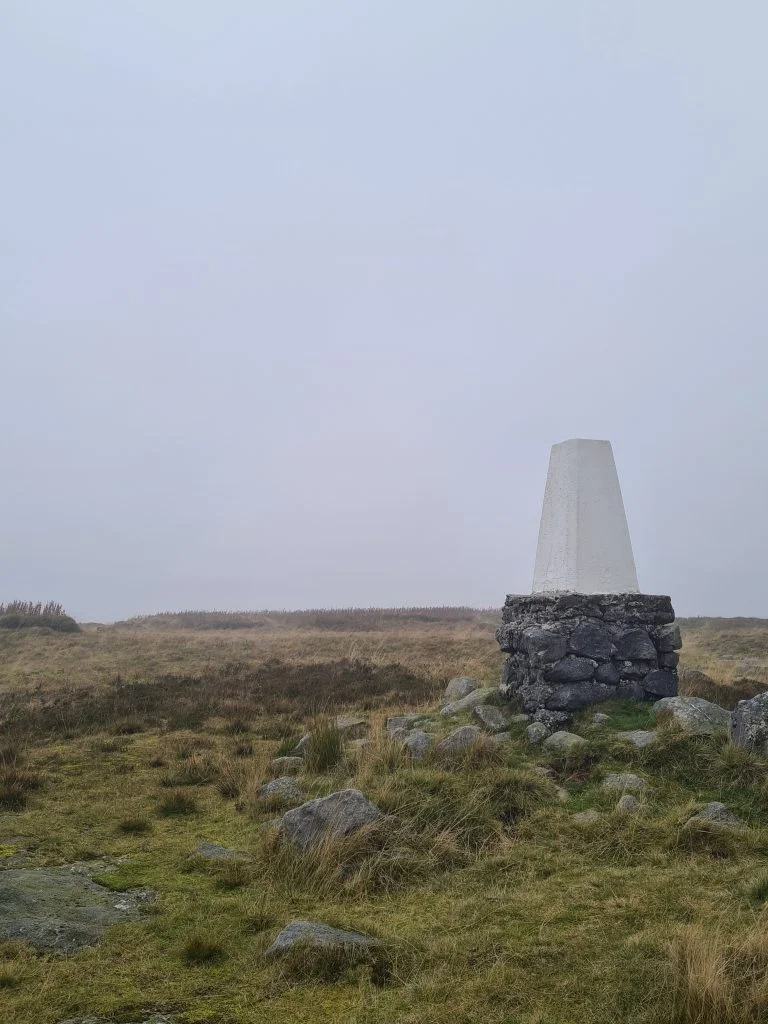 The Edge trig point on Kinder Scout