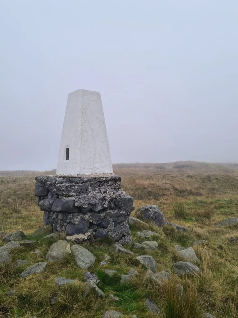The Edge trig point on Kinder Scout
