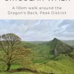 Pin Image Chrome Hill Circular Walk - The Dragons Back, Peak District Walks - The Wandering Wildflower
