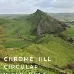 Pin Image Chrome Hill Circular Walk - The Dragons Back, Peak District Walks - The Wandering Wildflower