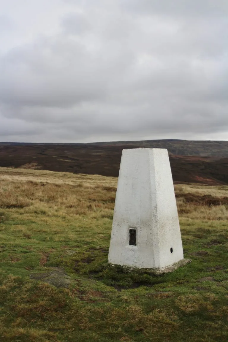 Cock Hill Trig Point from a Circular Walk in the Peak District (Walks with Pubs) from The Wandering Wildflower