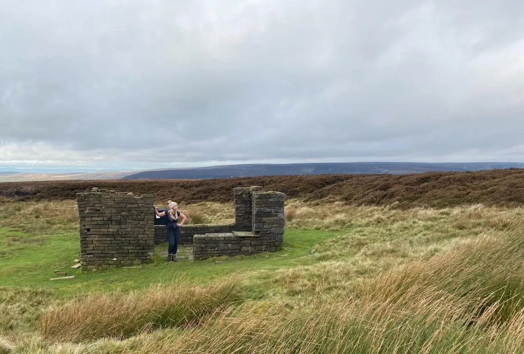 Ruined building on the top of Cock Hill