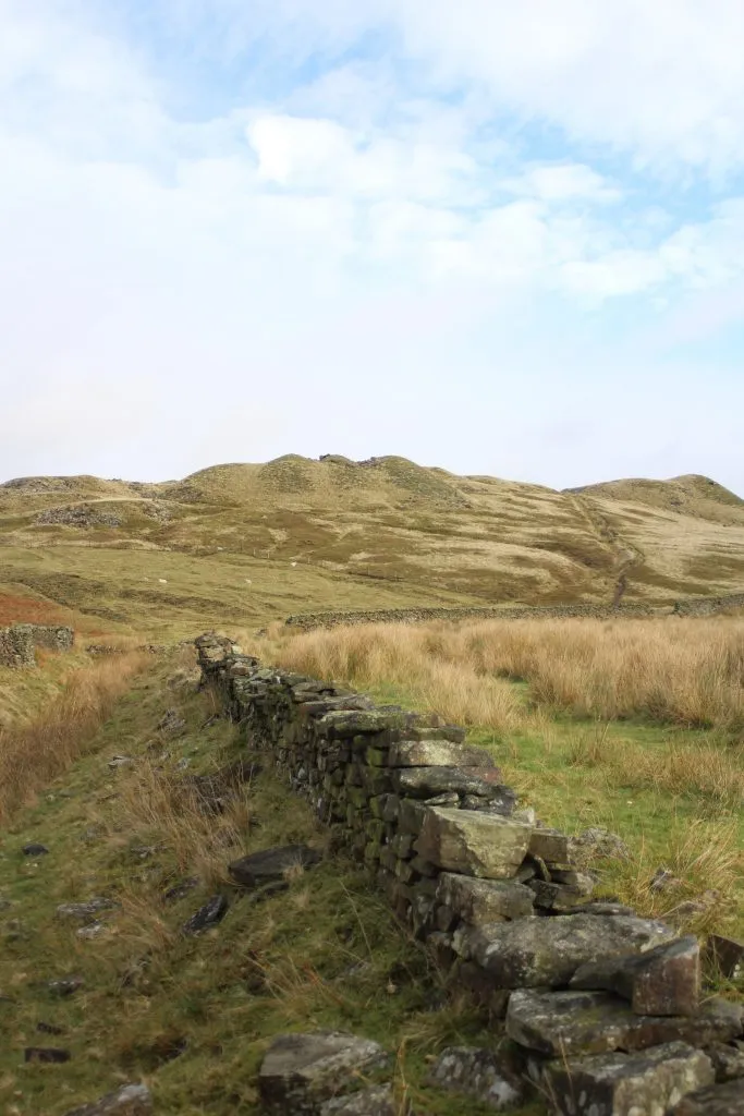 Cock Hill with its distinctive bumpy appearance caused by quarrying