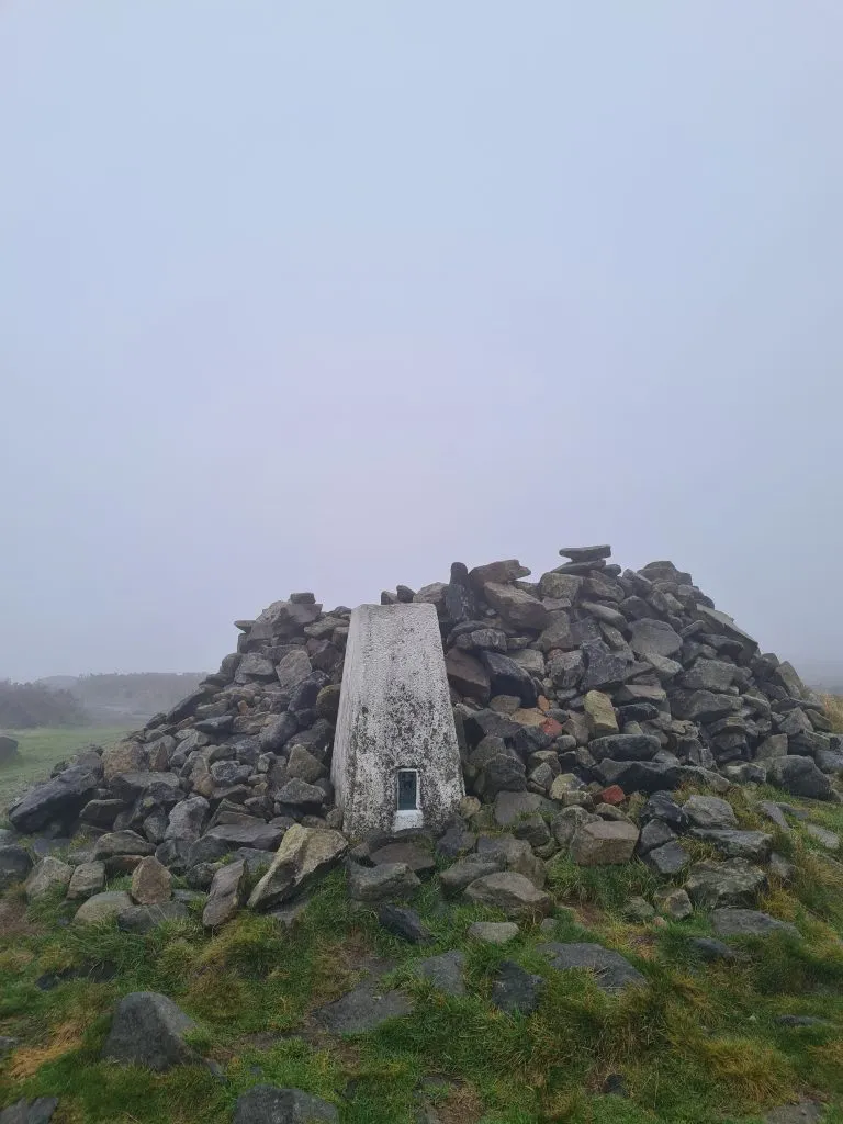 Alphin Pike trig point, Peak District