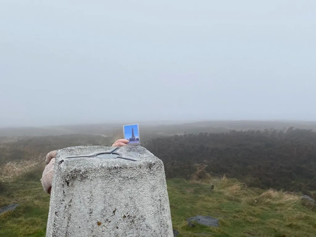 Alphin Pike trig point, Peak District