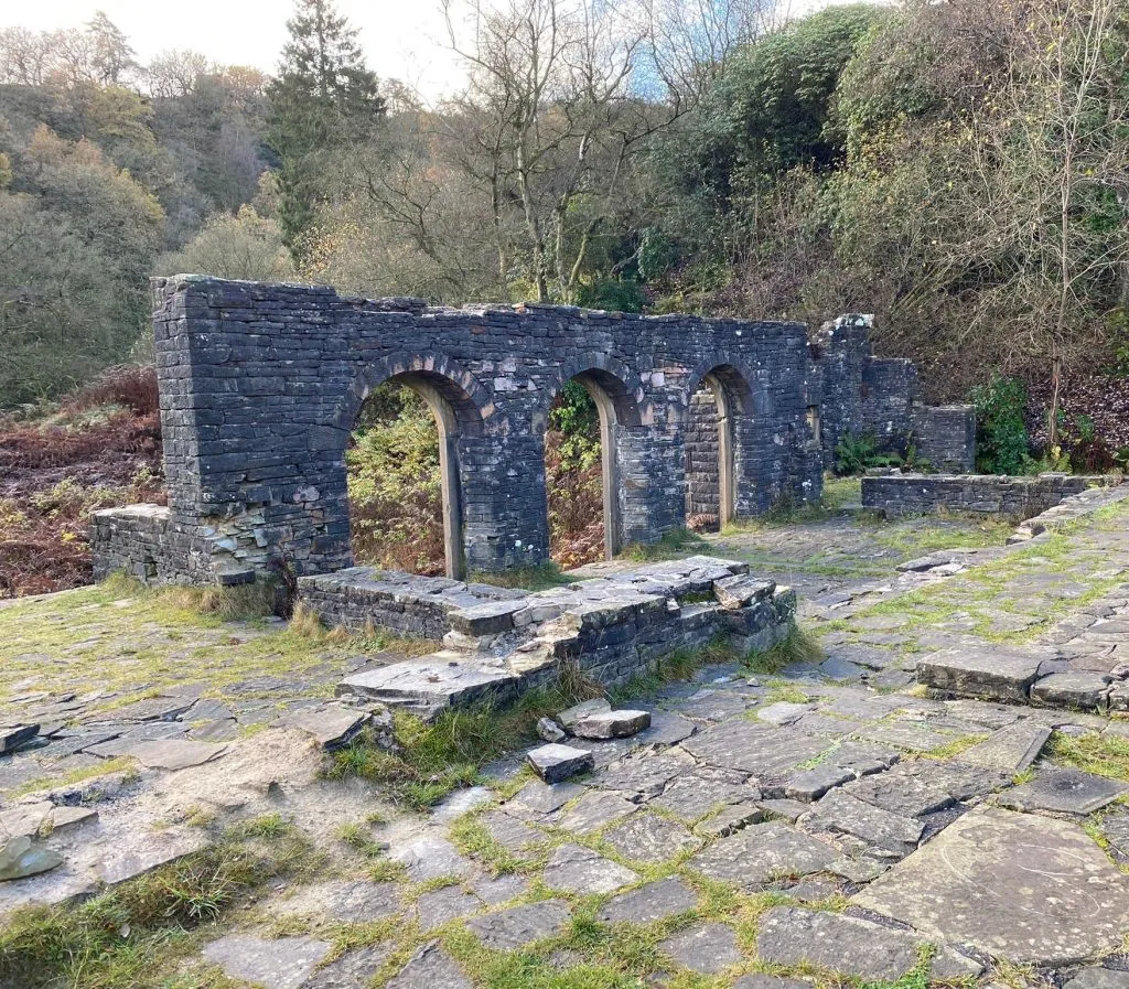 The ruins of Errwood Hall