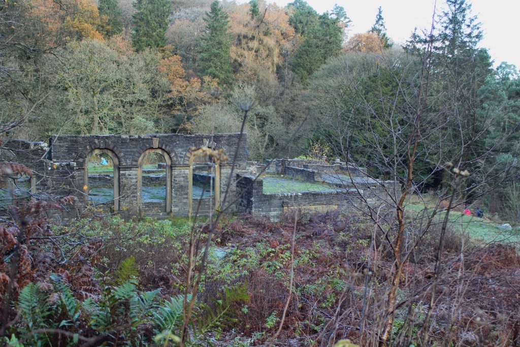 The ruins of Errwood Hall 