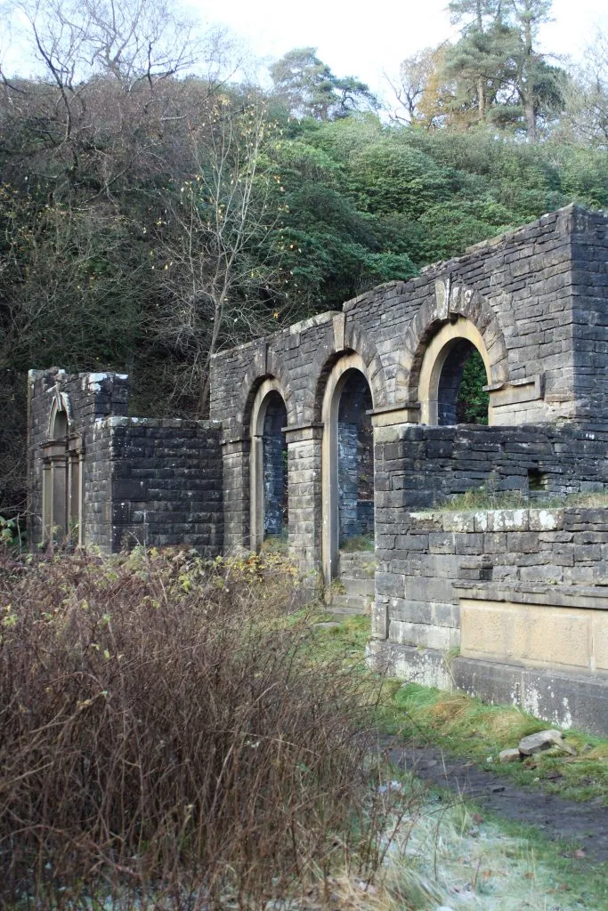 The ruins of Errwood Hall