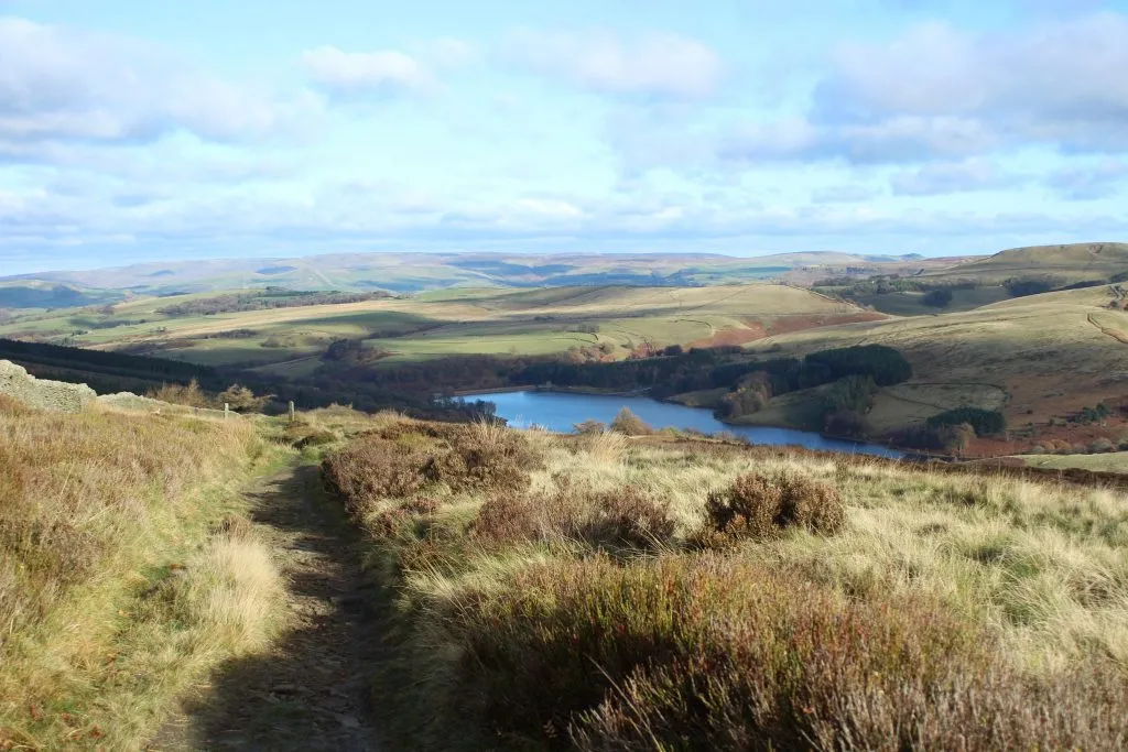 Views down the Goyt Valley towards Errwood Reservoir