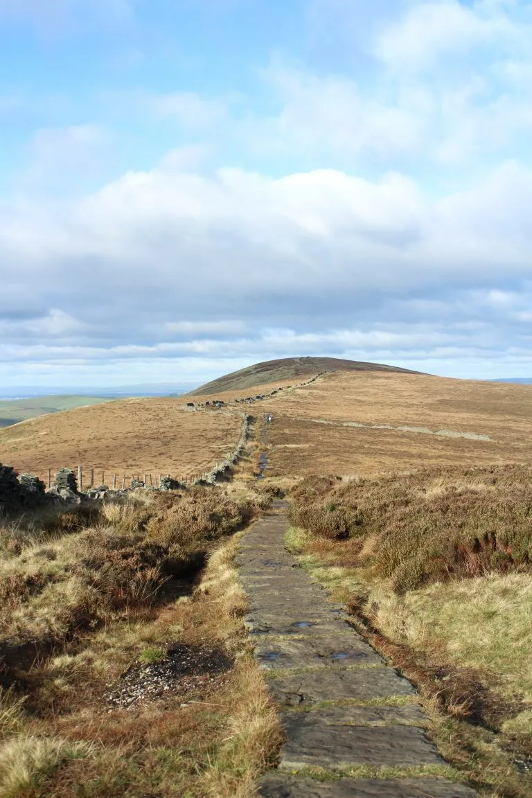 Cats Tor as seen from the path from Shining Tor trig point - circular walks from The Wandering Wildflower