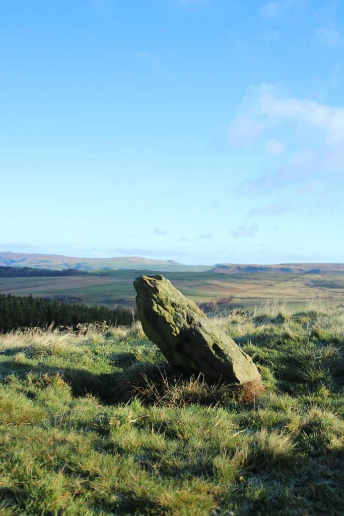 Rock formation on Foxlow Edge, Peak District