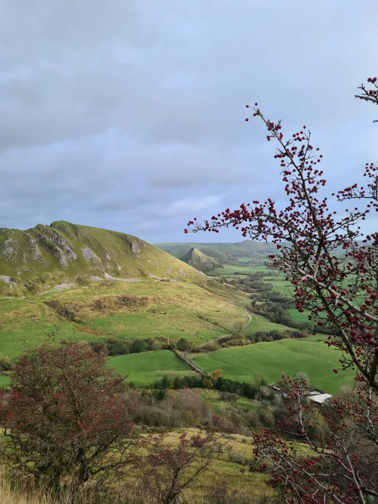 An Autumnal view of Chrome Hill and Parkhouse Hill