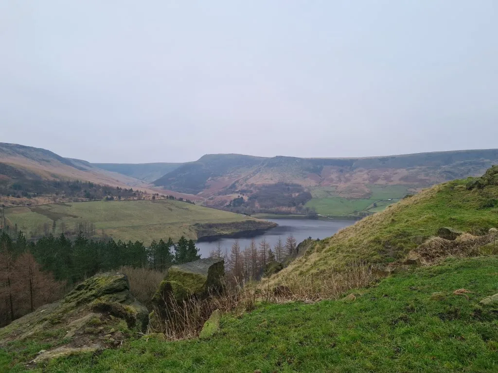 Views over Dove Stone Reservoir from Aldermans Hill