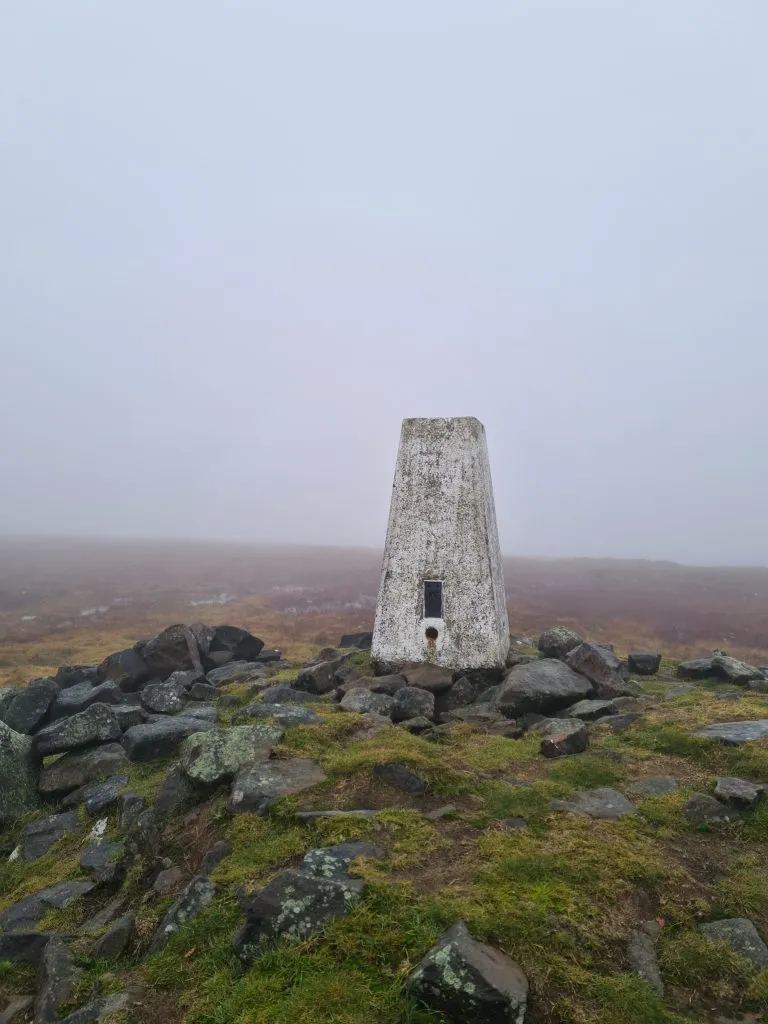 Ace Edge trig point on Axe Edge Moor