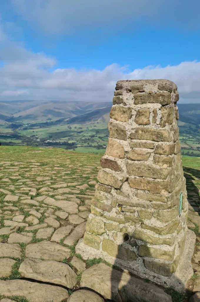 Mam Tor trig point with views
