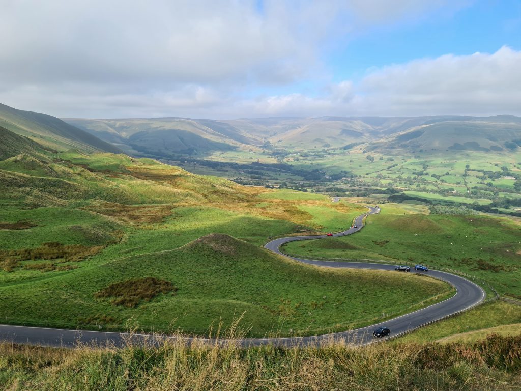 View over Edale Road from Mam Tor