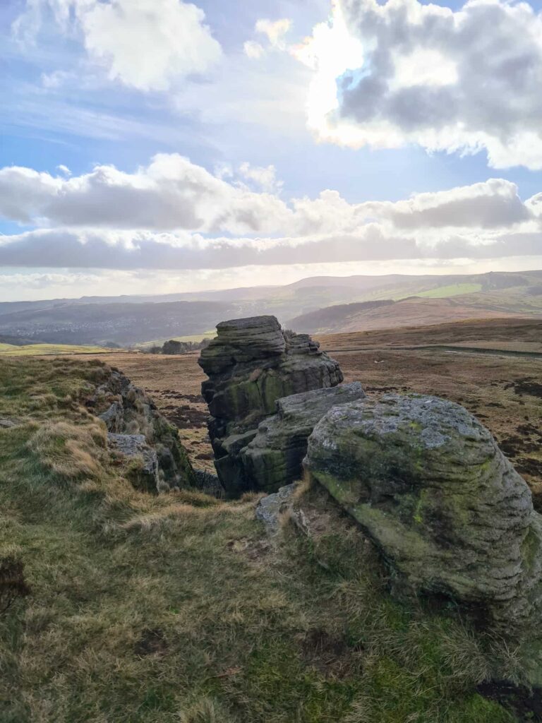 Rock formations at Combs Head