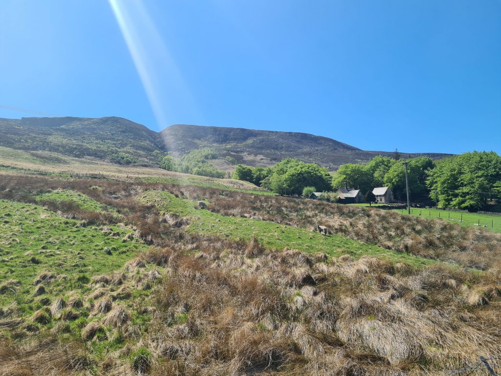 Shining Clough Moss as seen from Woodhead Reservoir