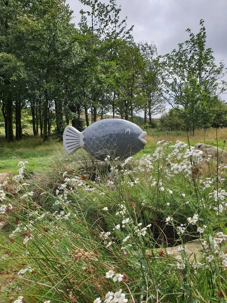 Fish sculpture - Scammonden Reservoir Circular Walk