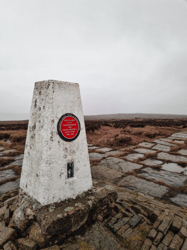 Edale Moor trig point 