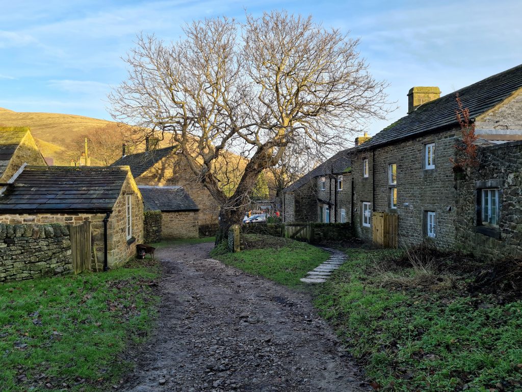 Pretty cottages in Edale