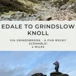 Pinterest image for Grindslow Knoll scramble walk by The Wandering Wildflower