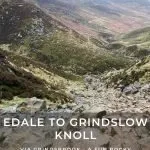 Pinterest image for Grindslow Knoll scramble walk by The Wandering Wildflower