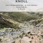 Pinterest image for Grindslow Knoll scramble walk by The Wandering Wildflower