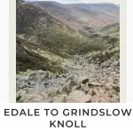Pinterest image for Grindslow Knoll scramble walk by The Wandering Wildflower