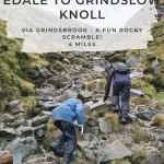 Pinterest image for Grindslow Knoll scramble walk by The Wandering Wildflower