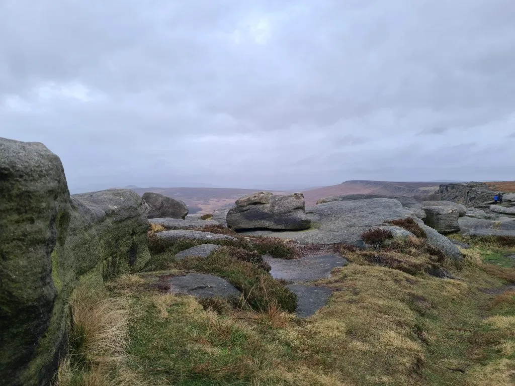 Dragons Head shaped rock on Stanage Edge