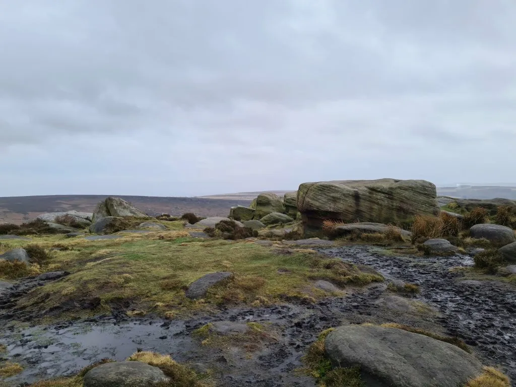 Higger Tor summit rock formations