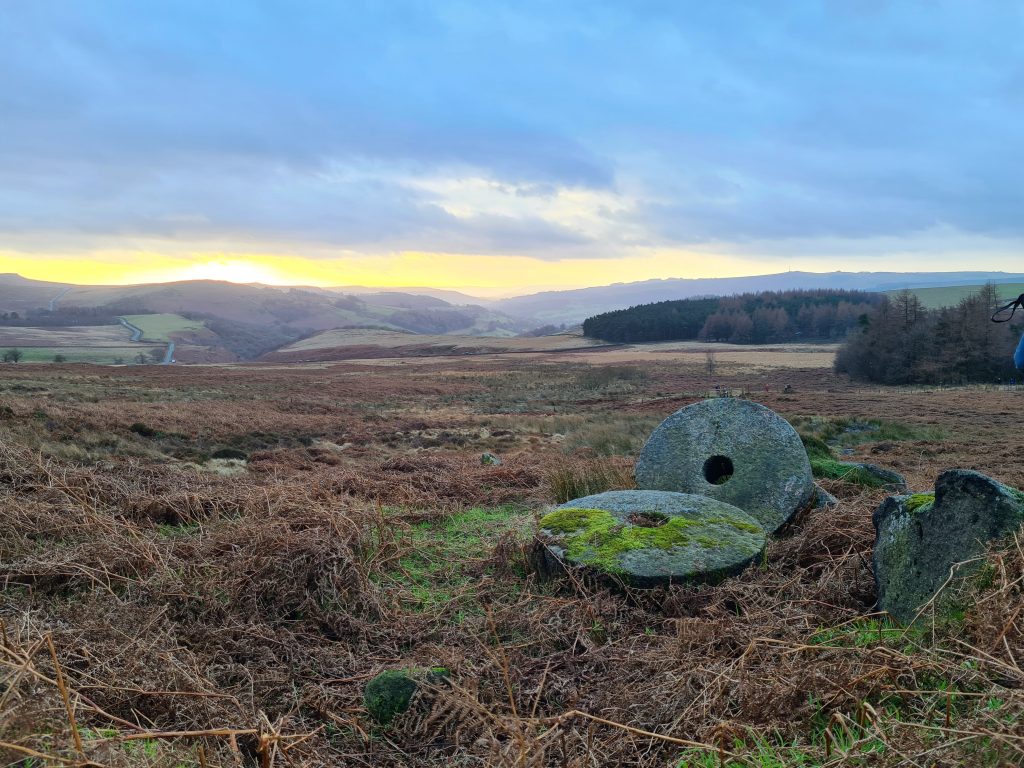Millstones near High Neb, Stanage Edge in the Peak District