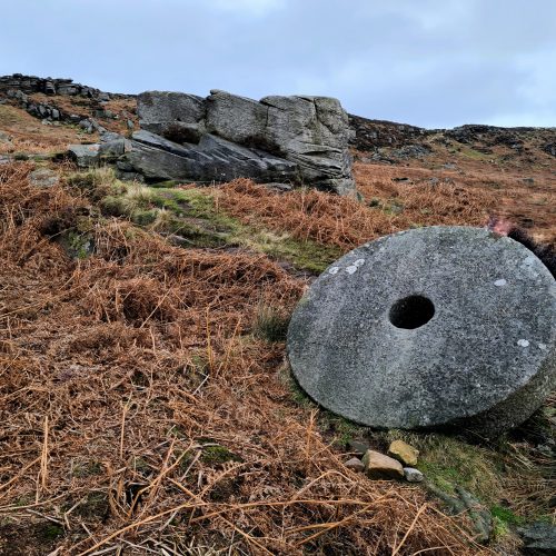 Old Abandoned Millstones on the Hillside - igh Neb - Stanage Pole - White Path Moss - Stanage Edge Circular Walk - The Wandering Wildflower
